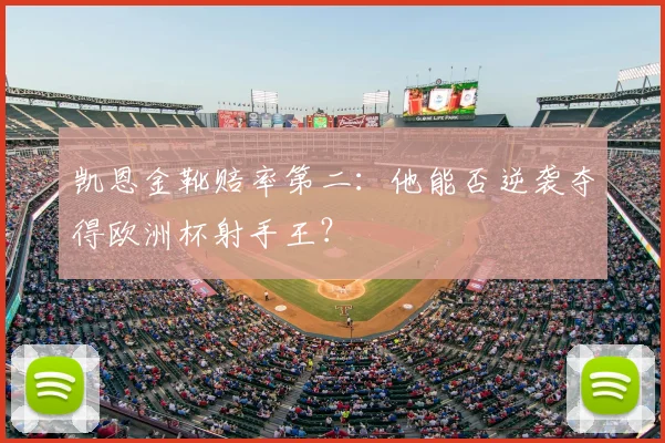 凯恩金靴赔率第二:他能否逆袭夺得欧洲杯射手王?